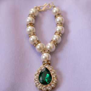 Handcrafted Laddu Gopal Emerald Pendant Necklace