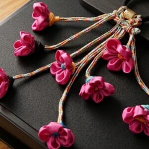 Handmade Fabric Flower Hair Accessory | Elegant Handmade Floral Hair Jewellery for Women