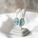Handcrafted Oval Shell Earrings
