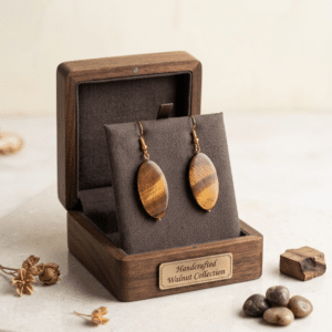 Handcrafted Tiger Eye Earrings