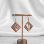 Handcrafted Square Shell Earrings