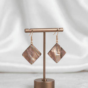 Handcrafted Square Shell Earrings
